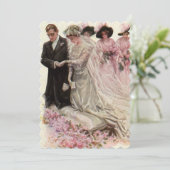 Vintage Wedding, Bridal Shower Uitnodiging (Staand voorkant)