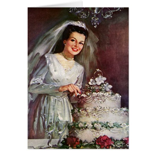 Vintage Wedding, Bride die de bruiloft pakt (Voorkant)