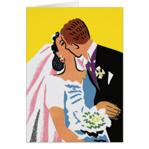 Vintage Wedding, Bride en Groom Passen getrouwd zo