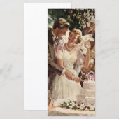 Vintage Wedding Bride Groom Passen getrouwd knippe (Voorkant / Achterkant)