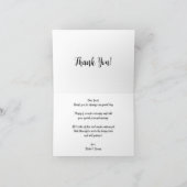 Vintage Wedding Bride Groom Passen getrouwd knippe Bedankkaart (Binnen)