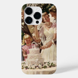 Vintage Wedding Bride Groom Passen getrouwd knippe Case-Mate iPhone Case