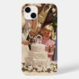 Vintage Wedding Bride Groom Passen getrouwd knippe Case-Mate iPhone Case