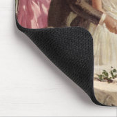 Vintage Wedding Bride Groom Passen getrouwd knippe Muismat (Hoek)