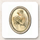Vintage Wedding Bride Onderzetter (Voorkant)