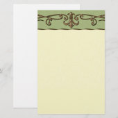 Vintage Wedding Briefpapier (Voorkant / Achterkant)