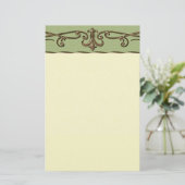 Vintage Wedding Briefpapier (Staand voorkant)