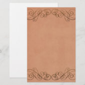 Vintage Wedding Briefpapier (Voorkant / Achterkant)