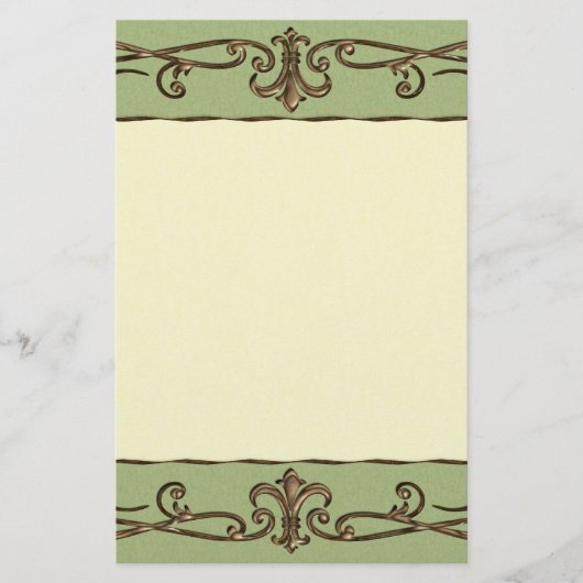 Vintage Wedding Briefpapier (Voorkant)