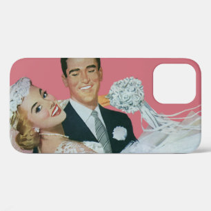 Vintage Wedding, bruinkoolbride, Passen getrouwd Case-Mate iPhone Case