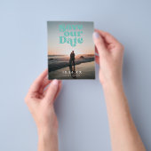 Vintage Wedding Budget sparen de Datum Flyer (Hand)