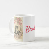 Vintage Wedding Cats - Bride, Koffiemok (Voorkant links)