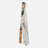 Vintage Wedding Ceremonie met Bride en Groom Stropdas (Achterkant)