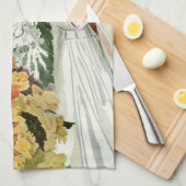 Vintage Wedding Ceremonie met Bride en Groom Theedoek (Quarter Fold)