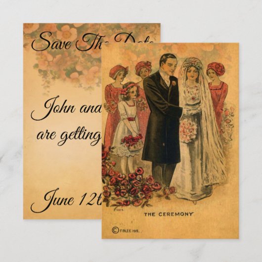 Vintage Wedding Ceremony (Voorkant / Achterkant)