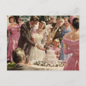 Vintage Wedding Ceremony Briefkaart (Voorkant)