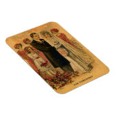 Vintage Wedding Ceremony Magneet (Rechterzijde)