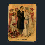 Vintage Wedding Ceremony Magneet<br><div class="desc">Digitale kunst van Angelandspot met behulp van oude beelden</div>