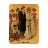 Vintage Wedding Ceremony Magneet (Verticaal)