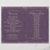 Vintage Wedding Ceremony Program (Voorkant)
