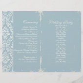 Vintage Wedding Ceremony Program (Voorkant)
