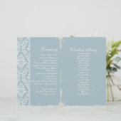 Vintage Wedding Ceremony Program (Staand voorkant)