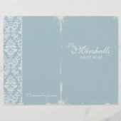 Vintage Wedding Ceremony Program (Achterkant)