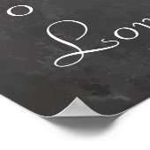 Vintage Wedding Chalkboard Guest Seating Chart Poster (Hoek)