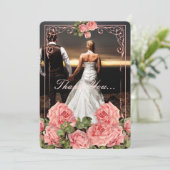 Vintage Wedding Chalkboard - Hartelijk dank Bedankkaart (Staand voorkant)