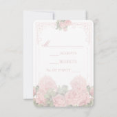 Vintage Wedding Chalkboard - Reply Kaart (Achterkant)