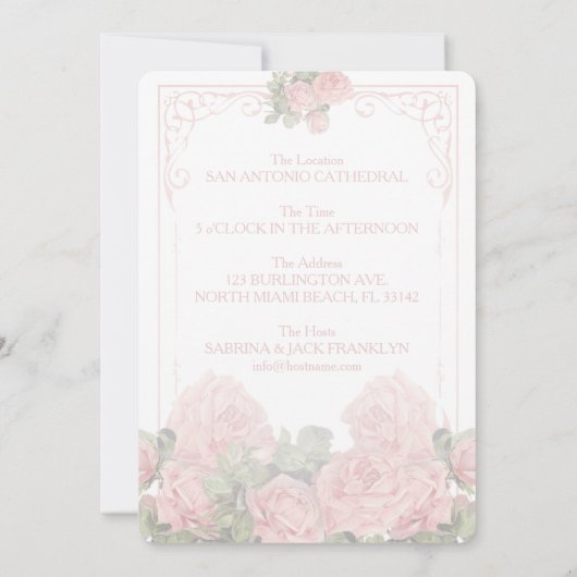 Vintage Wedding Chalkboard - Weddenschap Kaart (Achterkant)