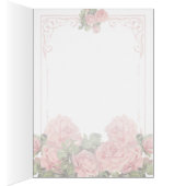 Vintage Wedding Chalkboard - Wenskaart/uitnodiging (Binnen (Rechts))