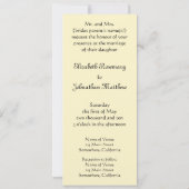 Vintage Wedding, City Dance by Renoir Kaart (Achterkant)