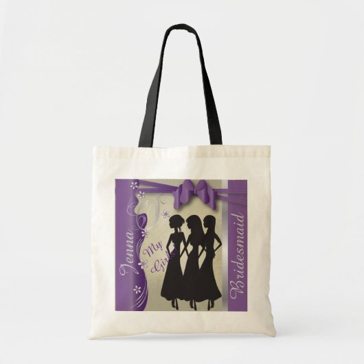 Vintage Wedding Classy Design | Amethyst-Paars Tote Bag (Voorkant)