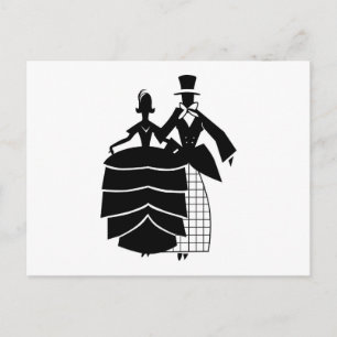 VIntage Wedding Couple Briefkaart