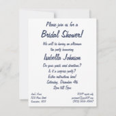 Vintage Wedding, Cute Retro Vrijgezellenfeest Part Kaart (Achterkant)