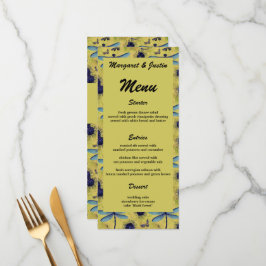 Vintage Wedding Dandelion en Dragonfly ThMED Menu