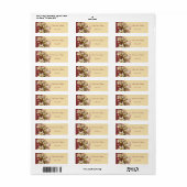Vintage Wedding Favor Label (Full Sheet)