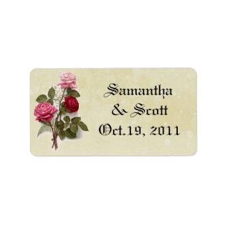 Vintage Wedding Favor Labels