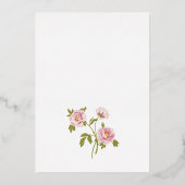 Vintage Wedding Folie Folie Uitnodiging (Achterkant)