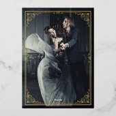 Vintage Wedding Folie Uitnodiging (Achterkant)