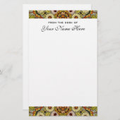 Vintage Wedding, Garden Flowers Floral Butterflies Briefpapier (Voorkant / Achterkant)