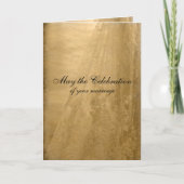 Vintage Wedding Gefeliciteerd Kaart (Voorkant)