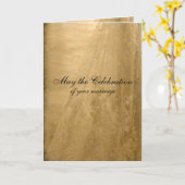 Vintage Wedding Gefeliciteerd Kaart (Gele Bloem)