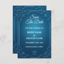 Vintage Wedding Geometric Blauwgroen Turquoise Ele