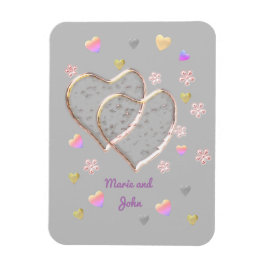 Vintage Wedding, gepersonaliseerd Magneet