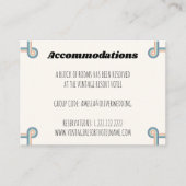 Vintage Wedding Hotel Accommodatie Kaarten (Voorkant)