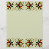 Vintage Wedding, Hummingvogels en bloemen (Achterkant)