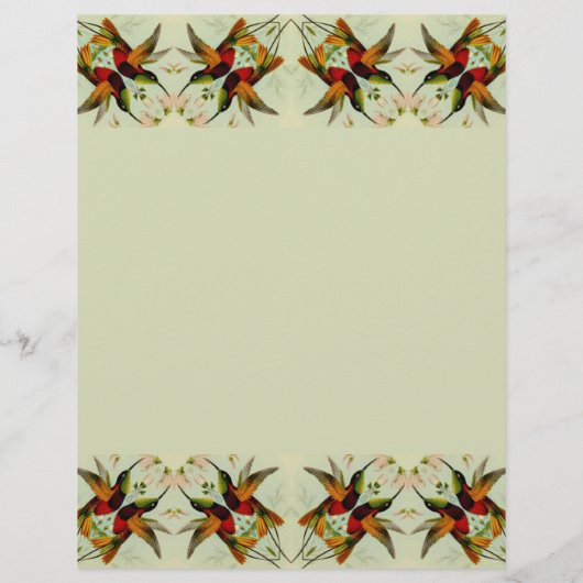 Vintage Wedding, Hummingvogels en bloemen (Achterkant)