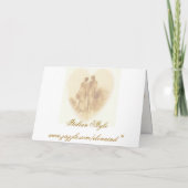 Vintage Wedding Invitation Card (Achterkant)